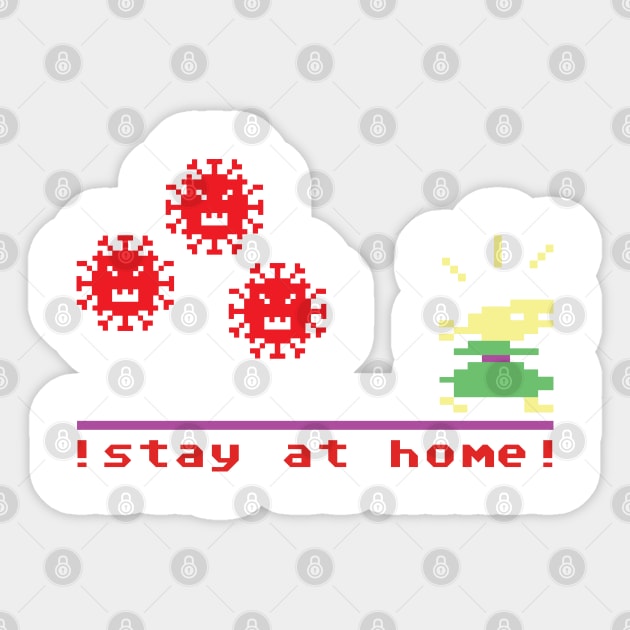 Stay at Home Sticker by Sauher